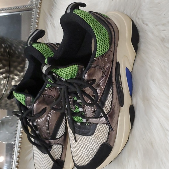 Dior homme green silver sneakers size 38 us 8 - Picture 10 of 17